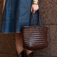 Juju & Co Dune Leather Basket