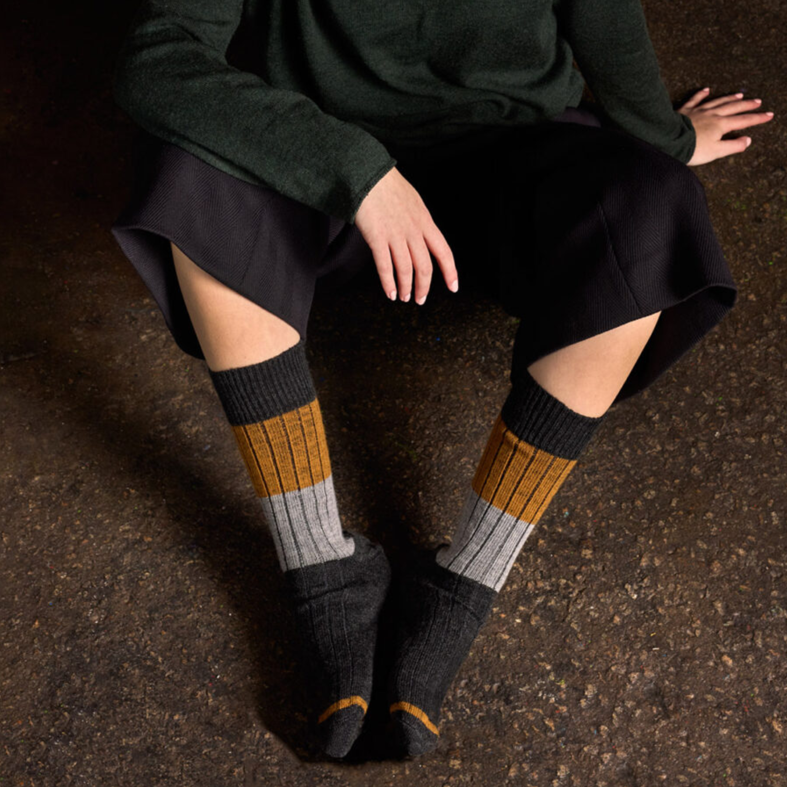 Tightology Chunky Ribbed Merino Wool Socks