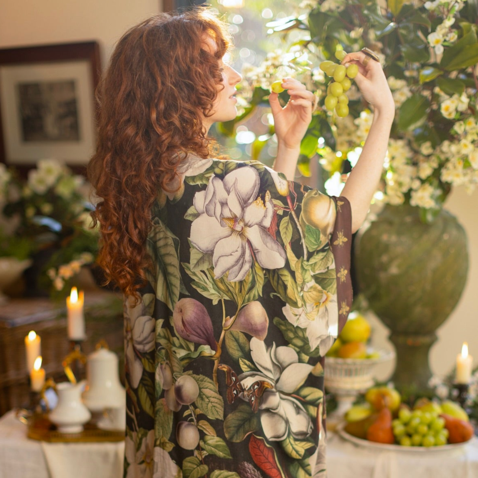 Market of Stars Fleur De Lune Mid Length Goddess Starduster Kimono