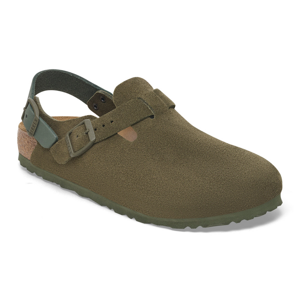 Birkenstock Tokio Suede Leather Clog with Backstrap