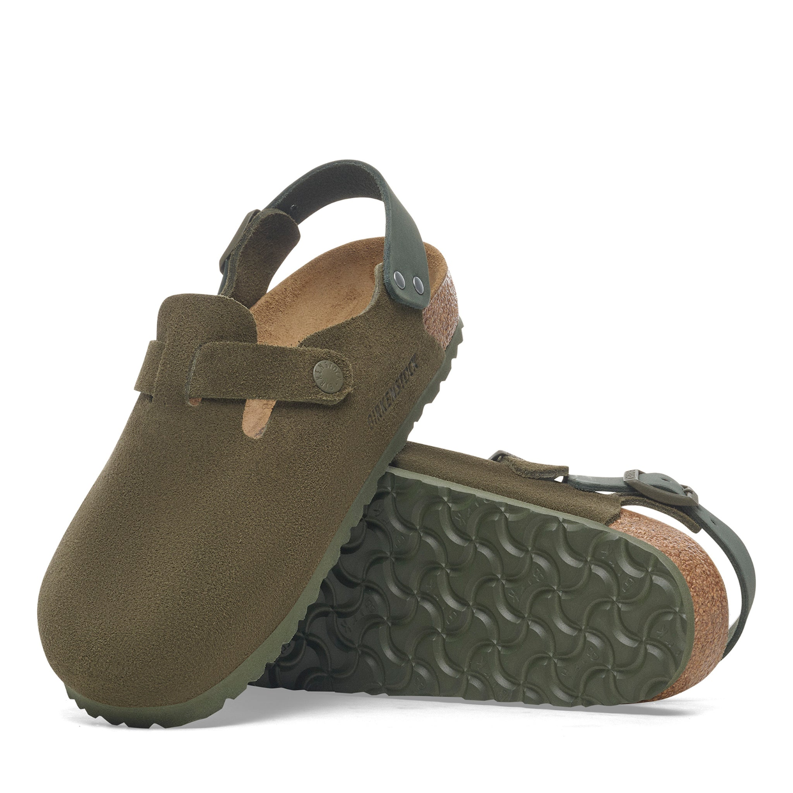 Birkenstock Tokio Suede Leather Clog with Backstrap