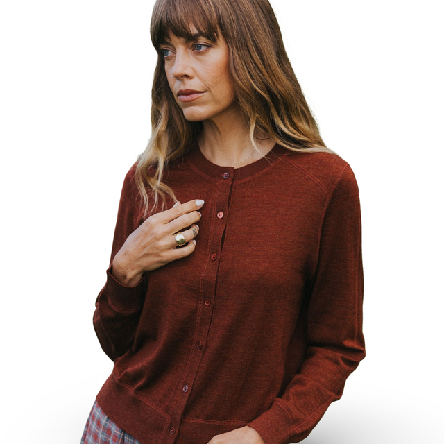 Montaigne Women’s 100% Australian Merino Wool Cardigan
