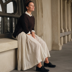 Meg By Design Edith Long Paper Cotton Dress