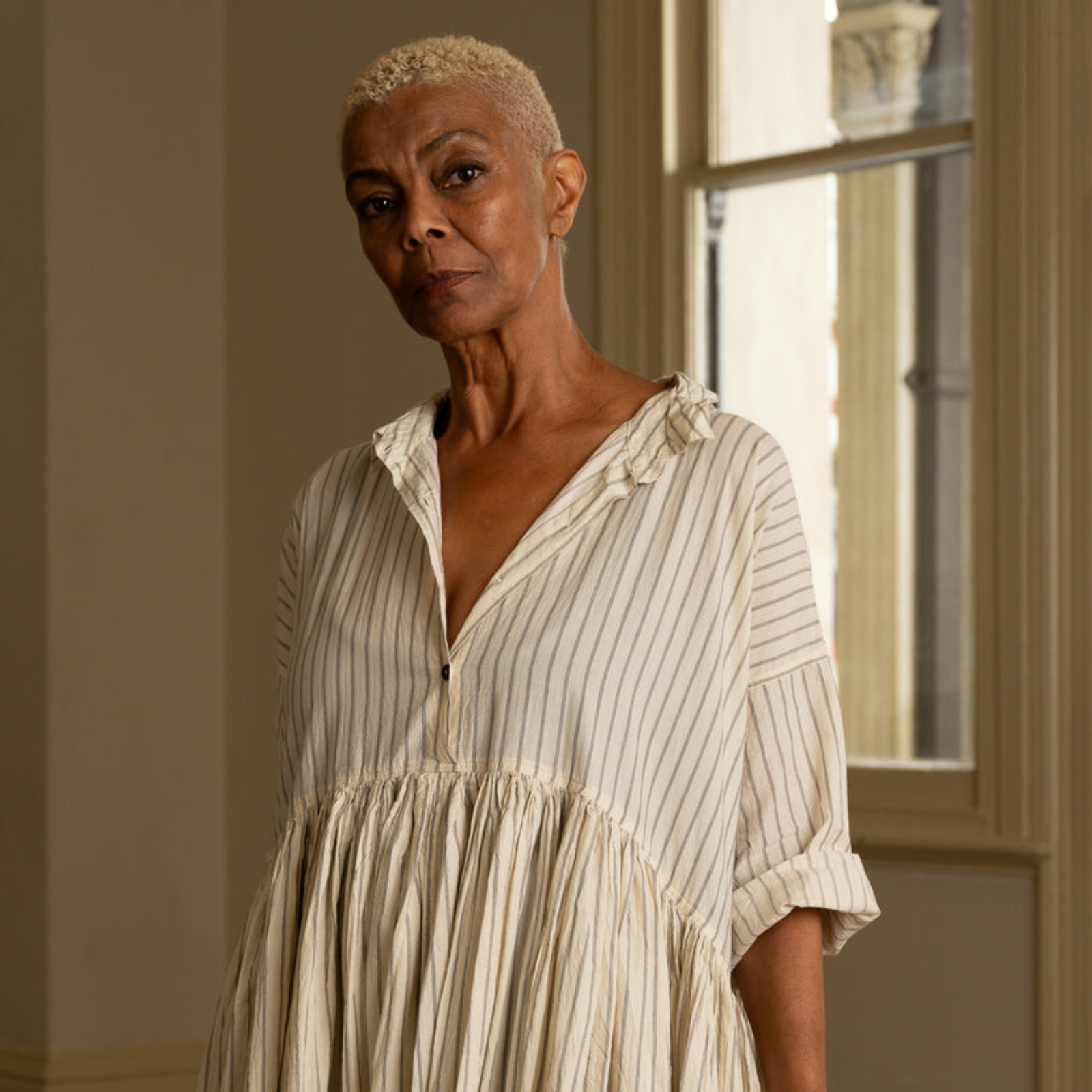 Meg by Design Edith Long Paper Cotton Dress