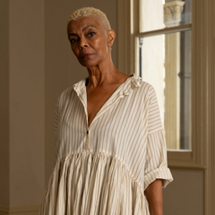 Meg By Design Edith Long Paper Cotton Dress