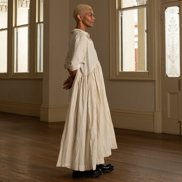 Meg By Design Edith Long Paper Cotton Dress