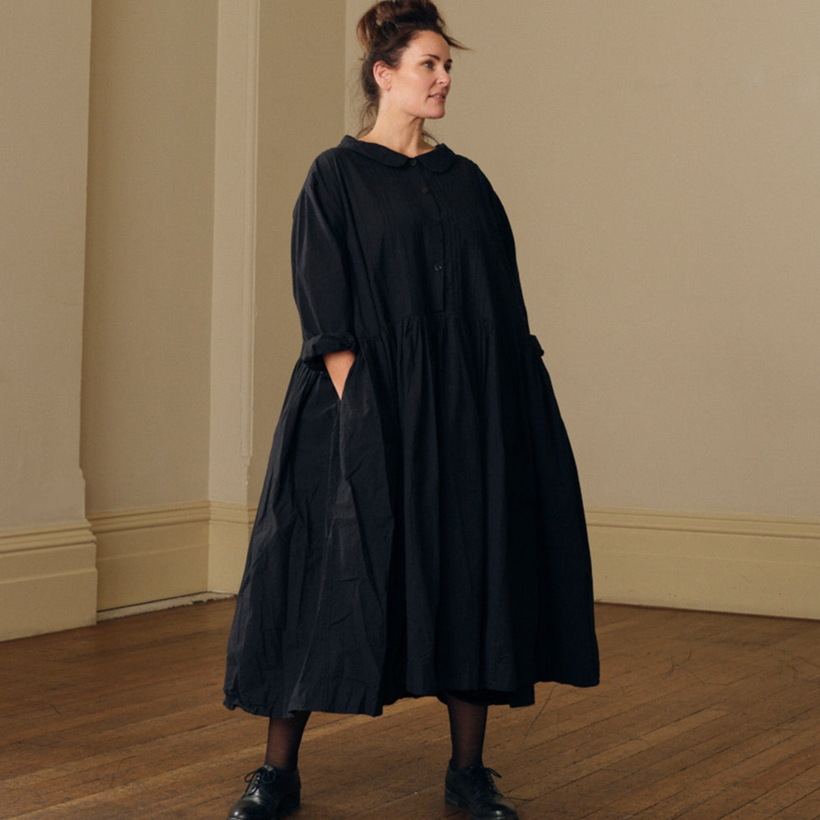 Meg By Design Isaline Cotton Poplin Dress