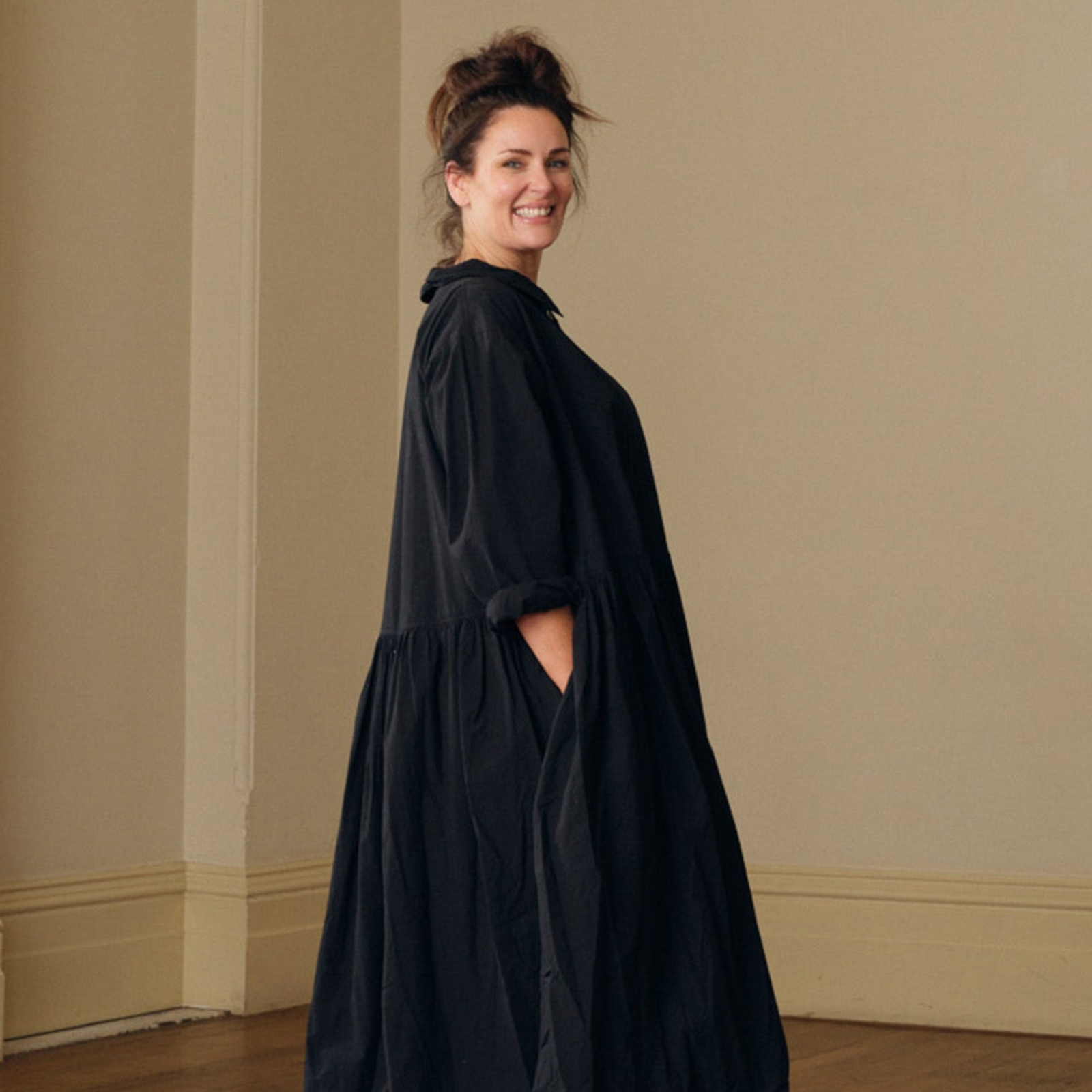 Meg By Design Isaline Cotton Poplin Dress