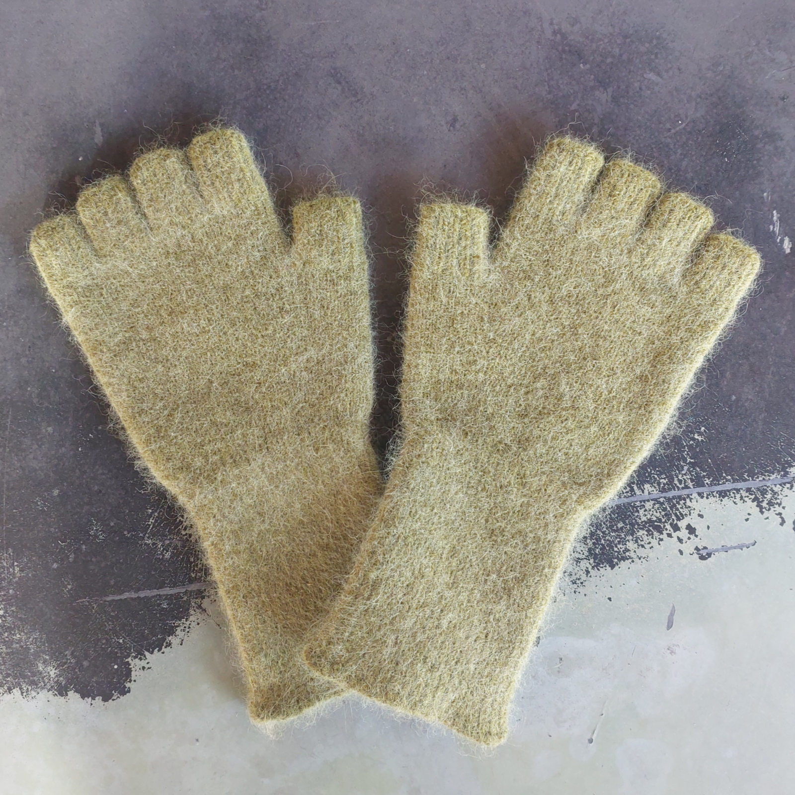 Penelope Durston Angora Lambs Wool Fingerless Gloves