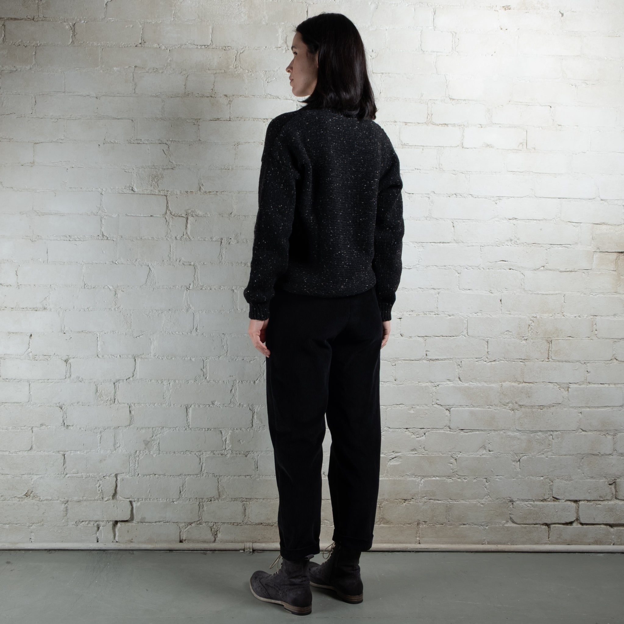 Violetta Par Manteau Noir Eloise Pull-On Corduroy Pants