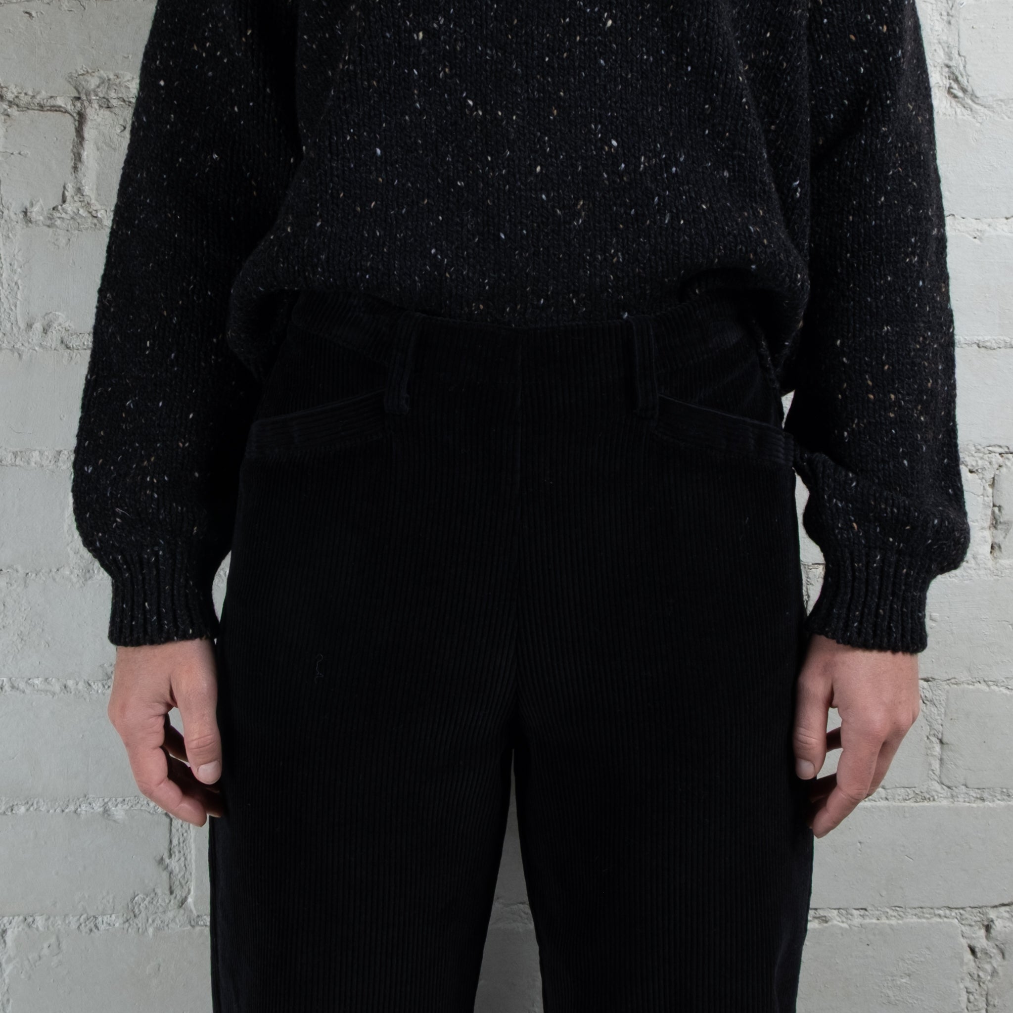 Violetta Par Manteau Noir Eloise Pull-On Corduroy Pants
