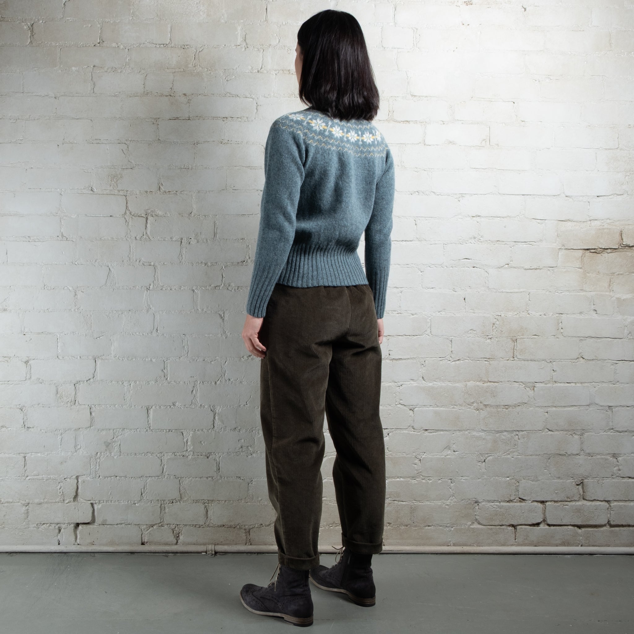 Violetta Par Manteau Noir Eloise Pull-On Corduroy Pants