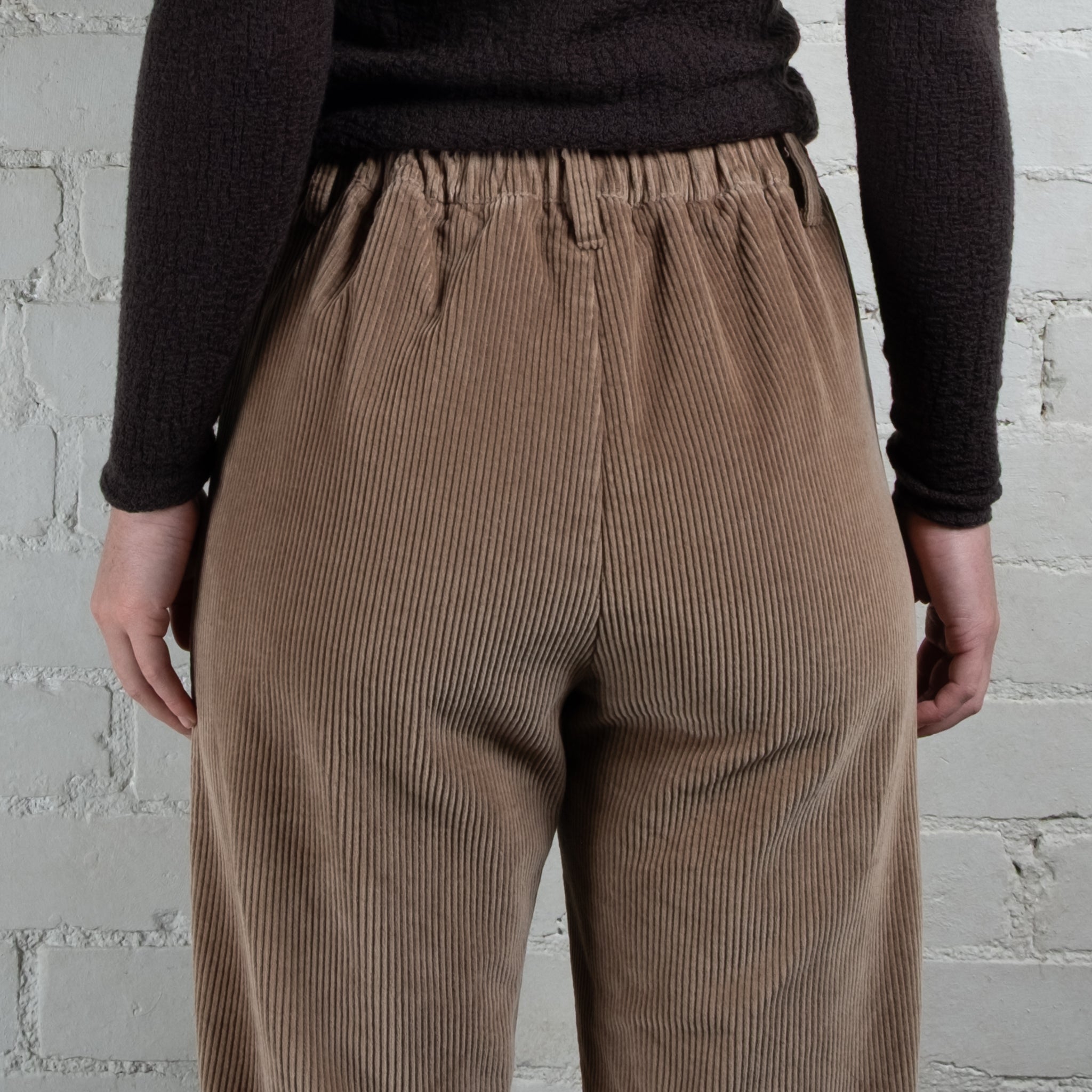 Violetta Par Manteau Noir Eloise Pull-On Corduroy Pants
