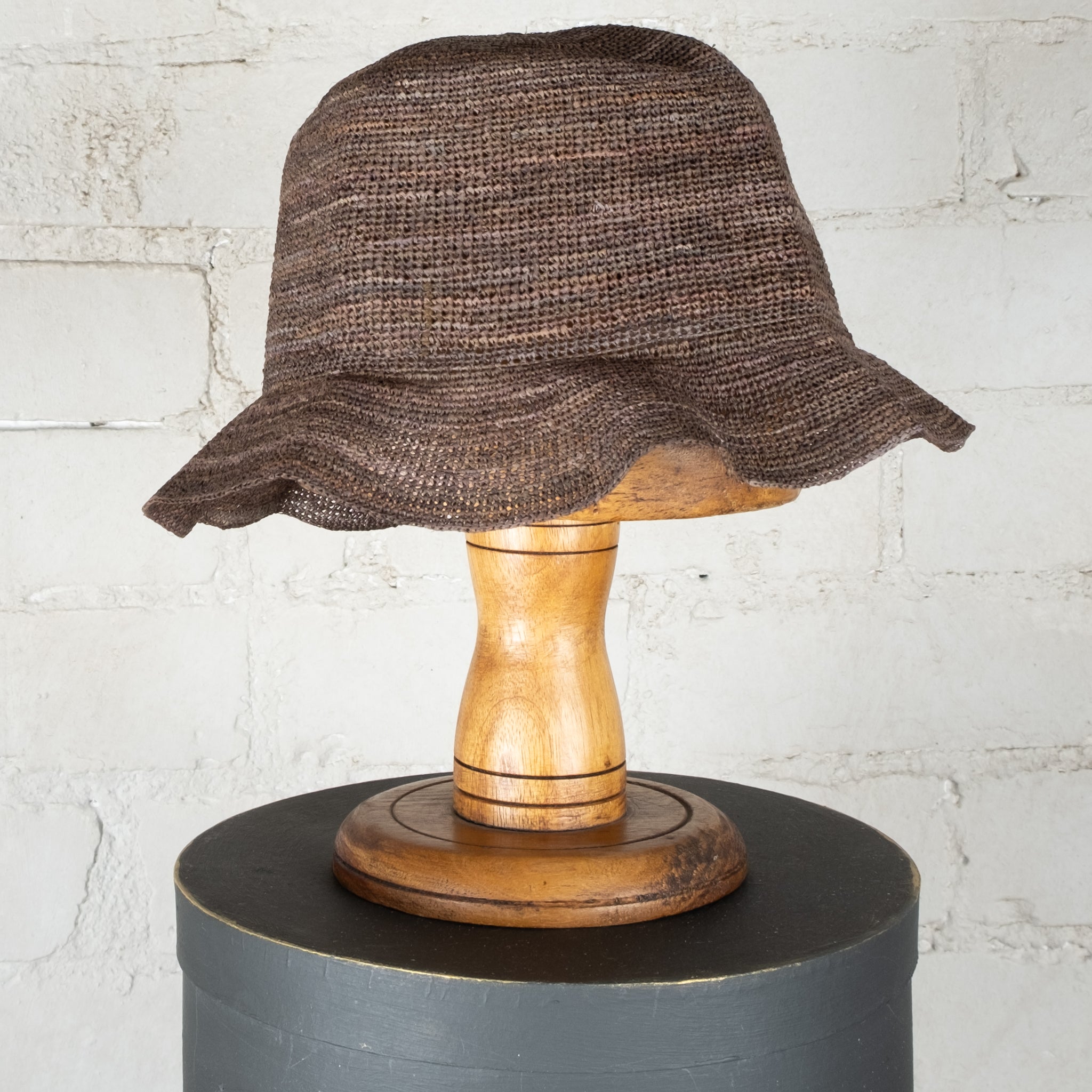 Sophie Digard Fine Hand Crochet Raffia Hat With 5cm Brim