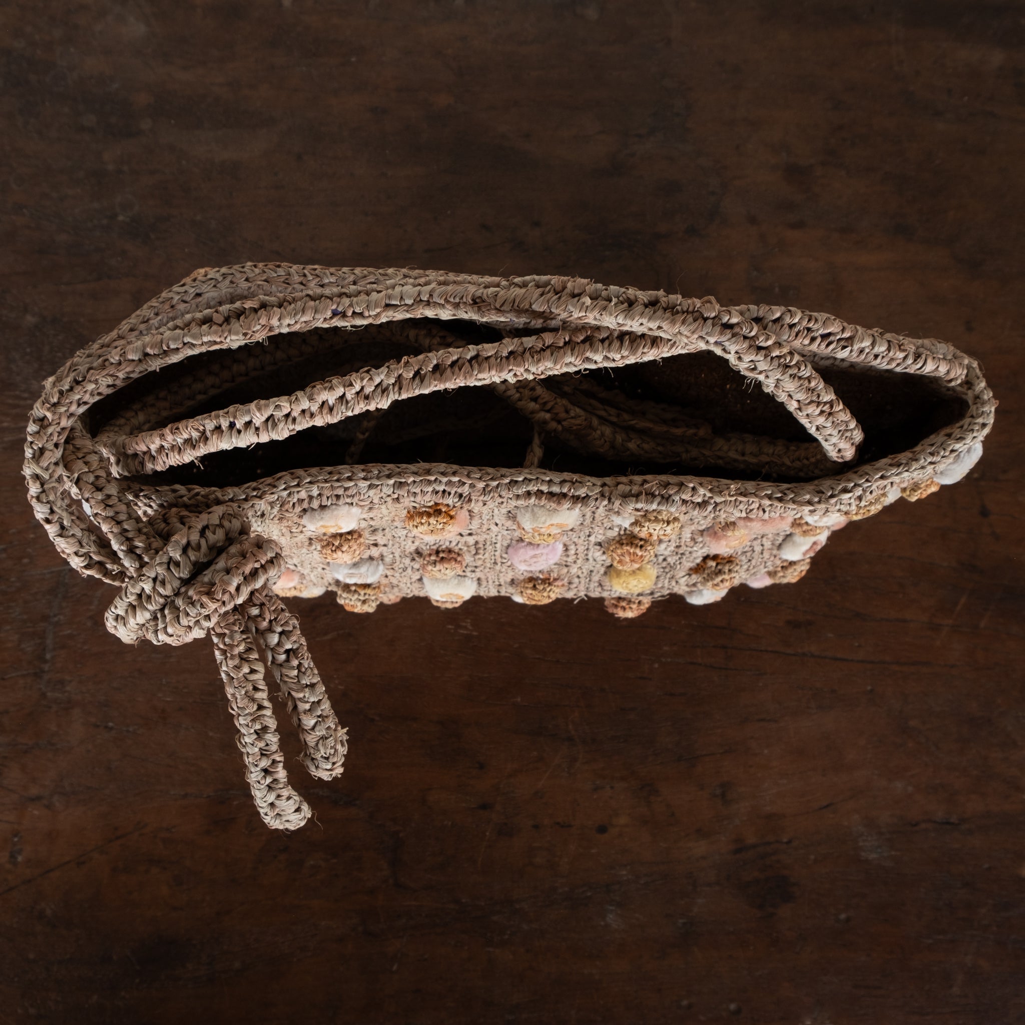 Sophie Digard Fine Crochet Bandouliere Cross-Body Raffia Bag