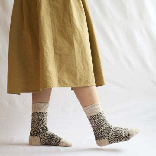 Nishiguchi Kutsushita Oslo Jacquard Wool Socks