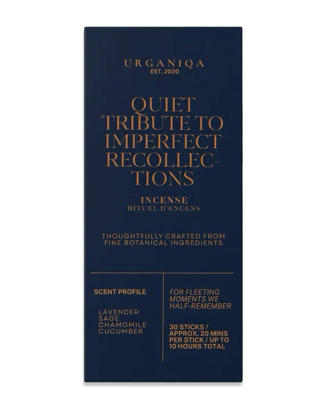 Urganiqa Quiet Tribute To Imperfect Recollections Incense
