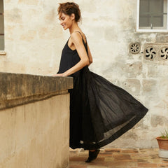 Meg By Design Cotton Organdy Long Tutu Slip Dress