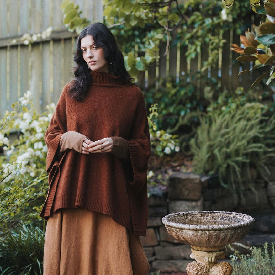 Montaigne Agnès 100% New Zealand Wool Poncho