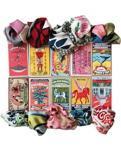 Les Belles Vagabondes Boxed Printed Silk Scarf