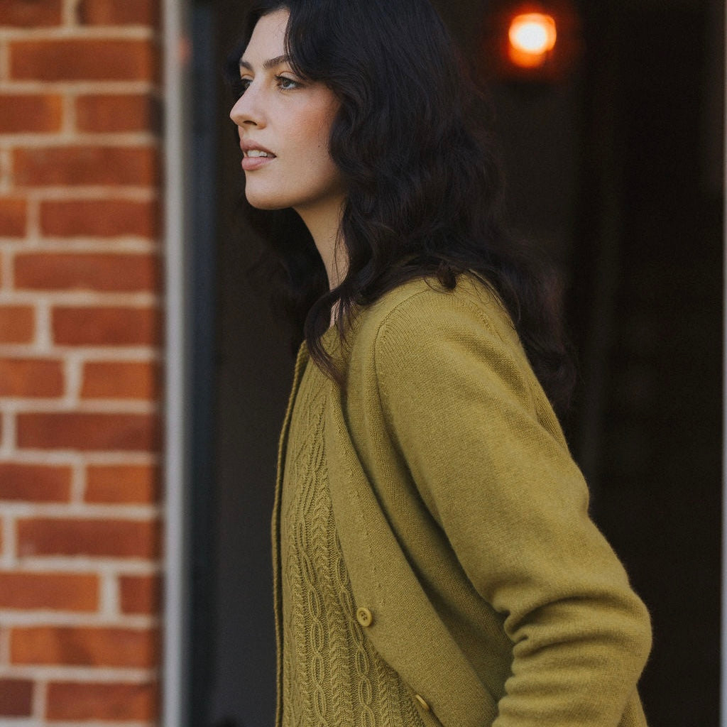 Montaigne Patou Lambswool Long Line Cardigan
