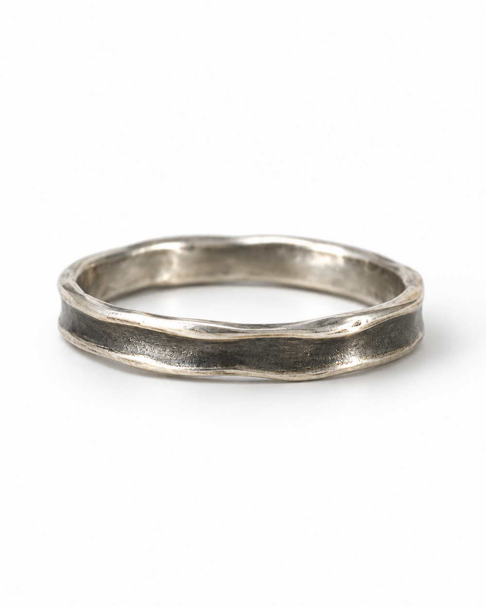 Onda Oxidised Sterling Silver Ring