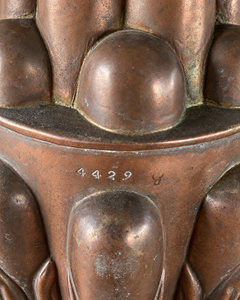 Antique Medium Copper Stamped Jelly Mould