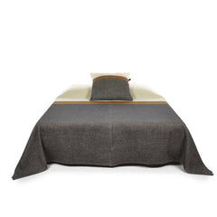 Libeco Nash Stripe Linen Wool Large Coverlet Blanket 260cmx240cm