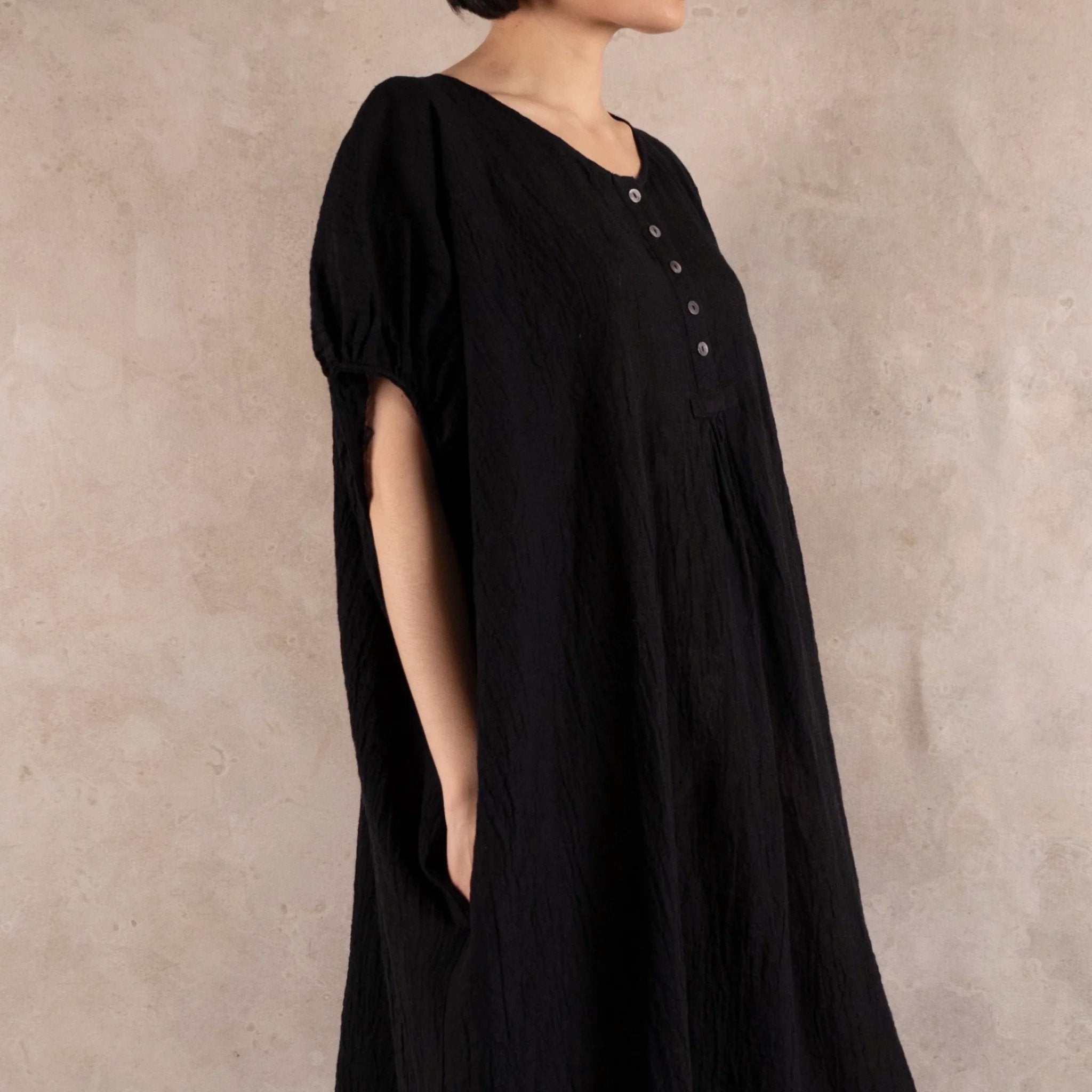 Manteau Noir Eleanor Linen Dress
