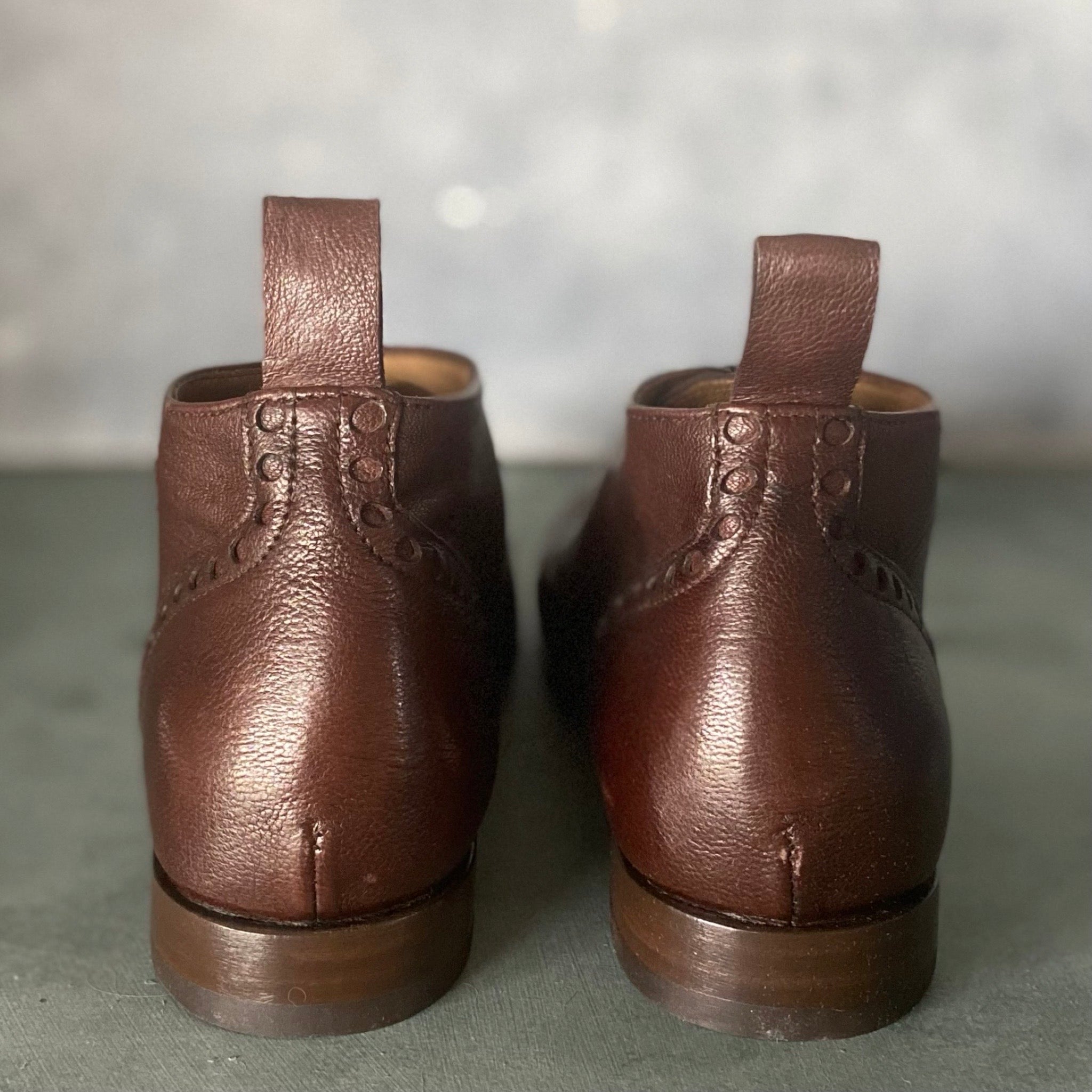 Victoria Varrasso Chocolate Leather Bootlettes