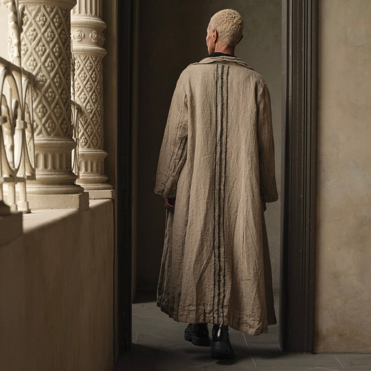 Meg By Design Olivier Raw Linen Coat