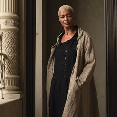 Meg By Design Olivier Raw Linen Coat