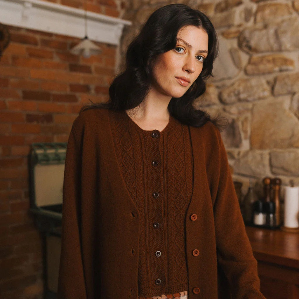 Montaigne Patou Lambswool Long Line Cardigan