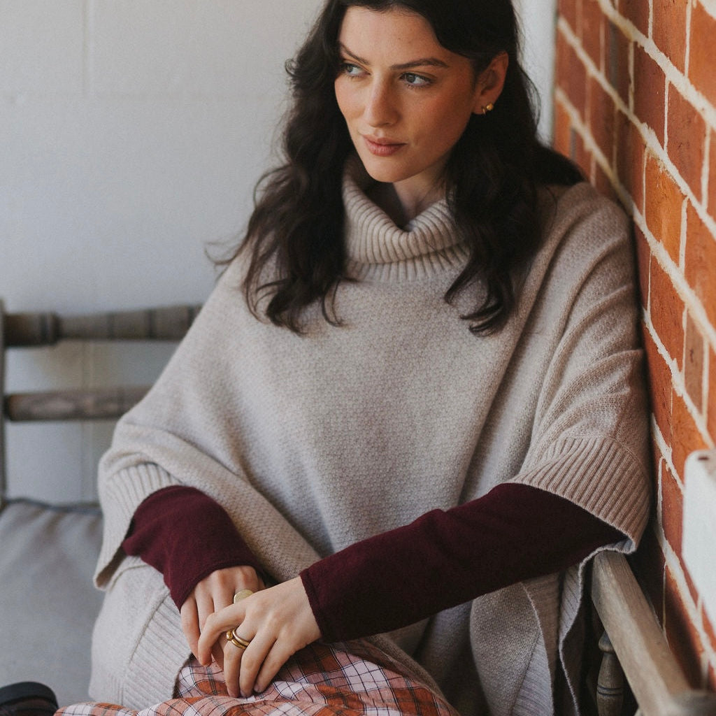 Montaigne Agnès 100% New Zealand Wool Poncho