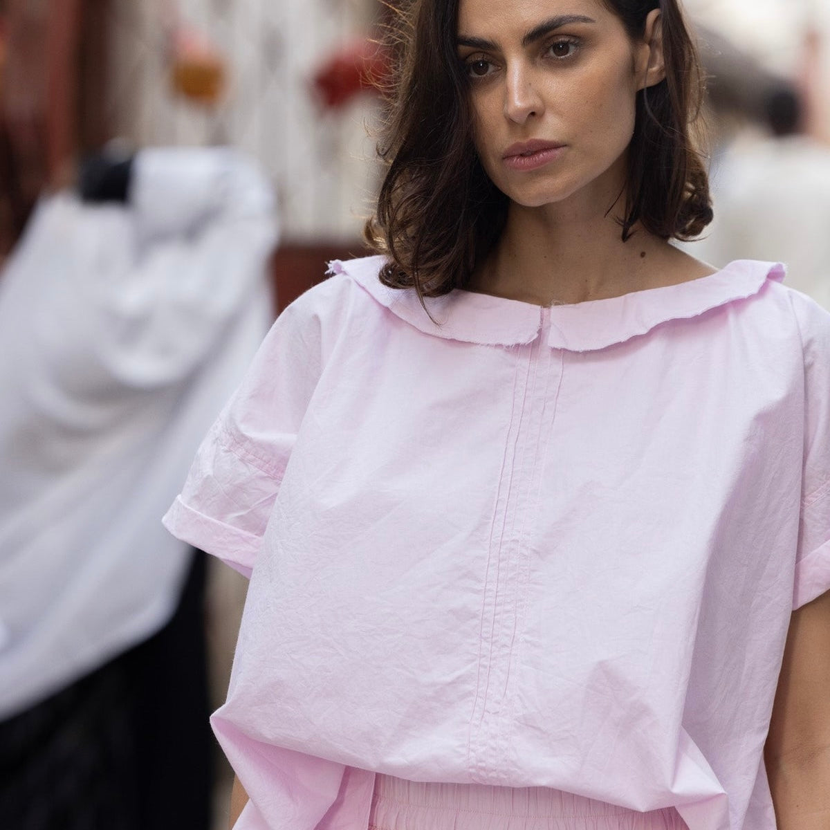 Meg by Design Mia Cotton Poplin Top
