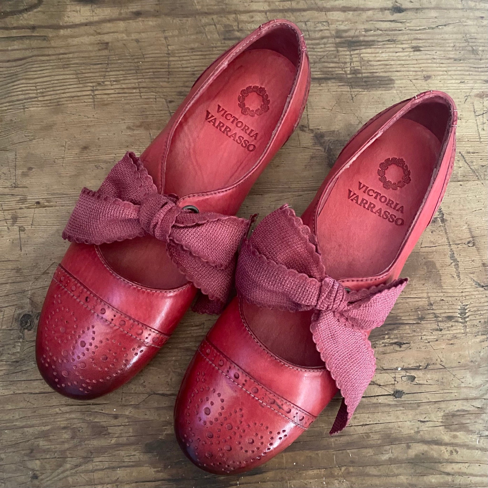 Victoria Varrasso Camellia Beatrix Bow Shoes