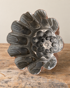 Antique Medium Copper Stamped Jelly Mould