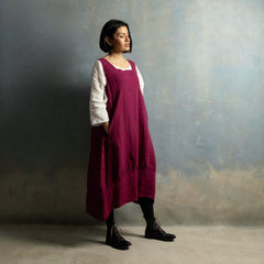 Montaigne Anaïs Linen Pinafore Smock Dress