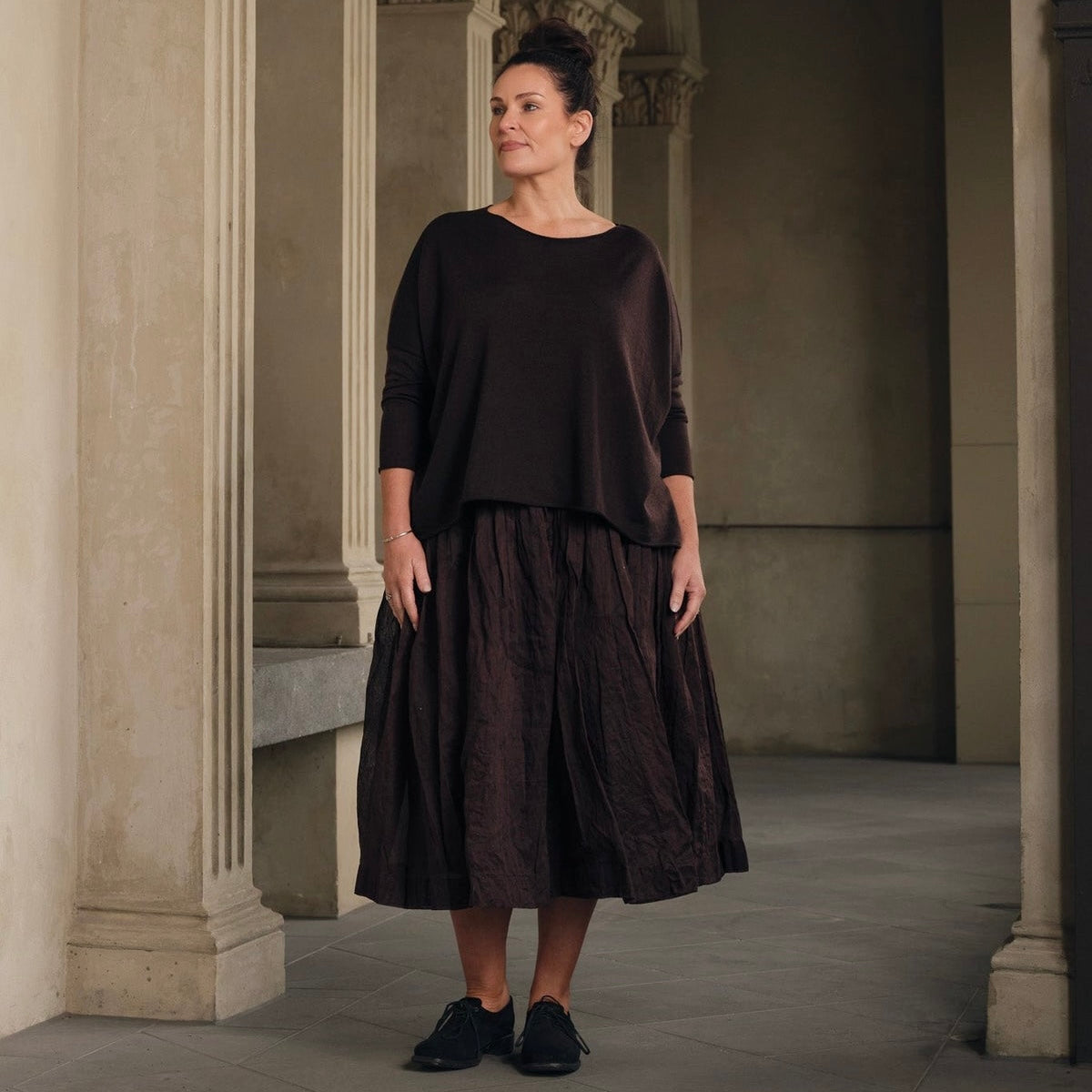 Meg By Design Emi Merino Wool Boat Neck Sweater