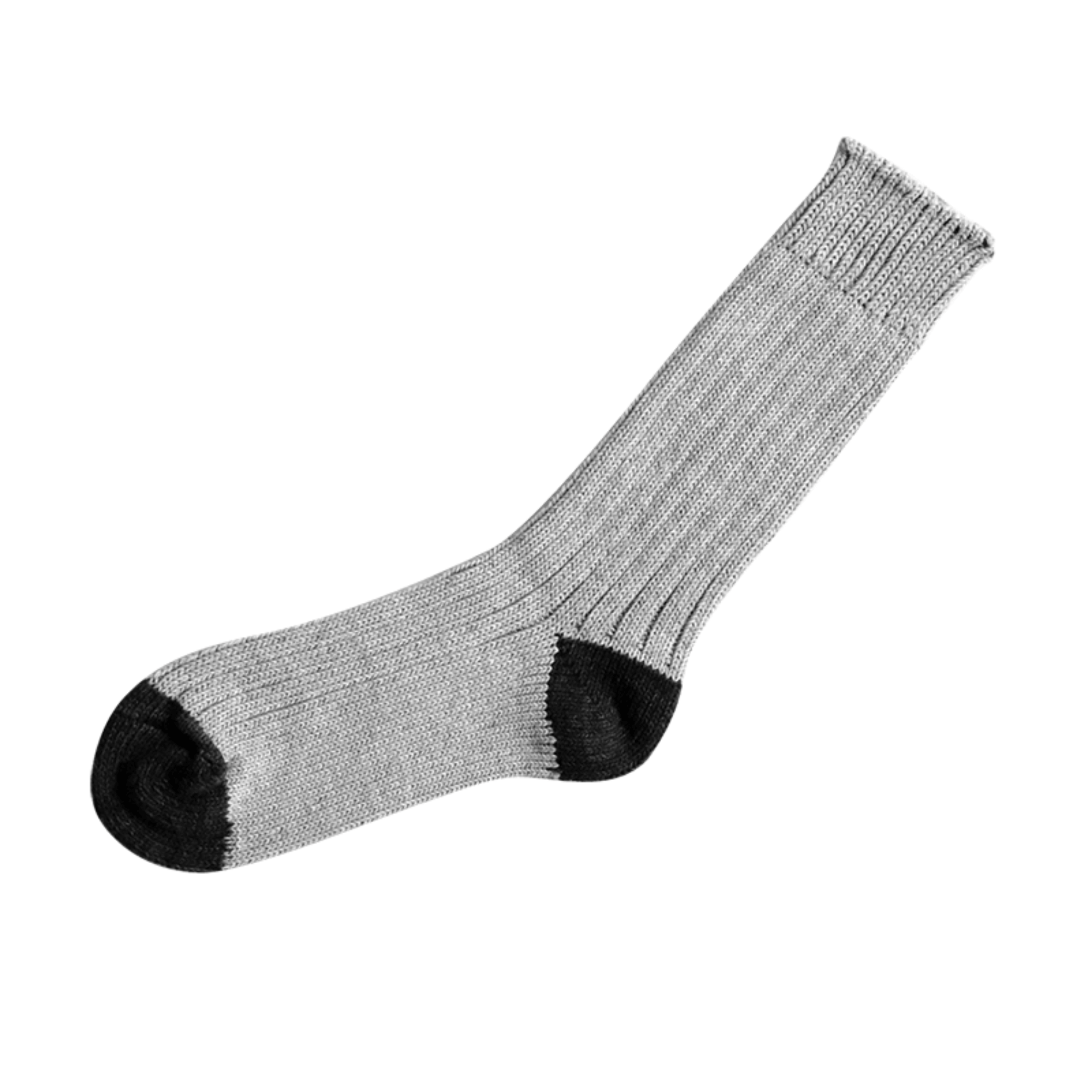 NISHIGUCHI KUTSUSHITA boston cotton socks with contrast tow and heel
