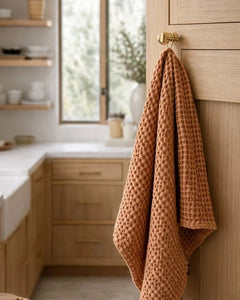 Organic Cotton Rustic Waffle Tea Towel