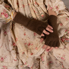 Penelope Durston Angora Lambs Wool Fingerless Gloves