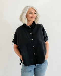 Meg By Design Sorrento Paper Cotton Shirt