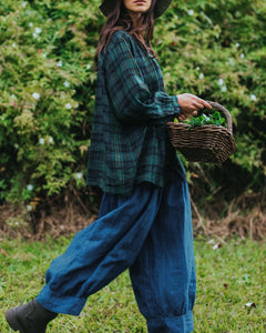 Montaigne Desi Linen Indigo Pants