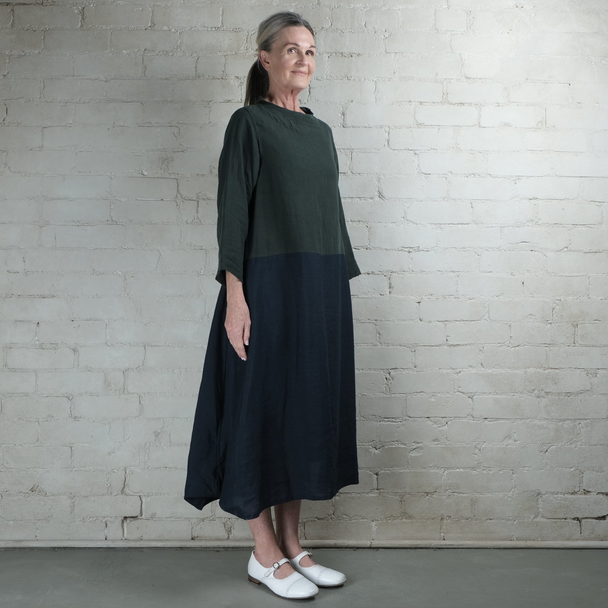 Hallelujah #8 Een Herderin Two Tone Linen Dress