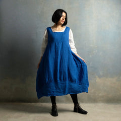 Montaigne Anaïs Linen Pinafore Smock Dress