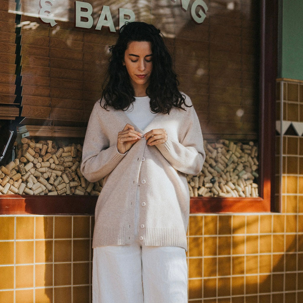 Montaigne Patou Lambswool Long Line Cardigan