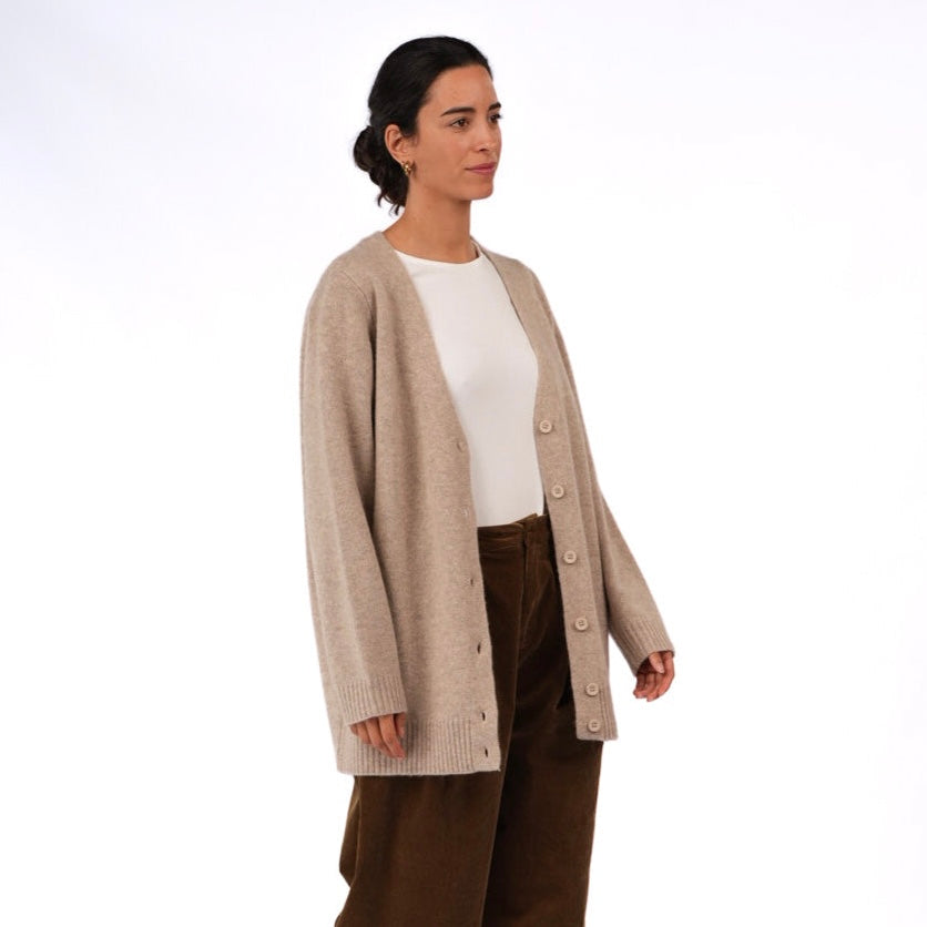 Montaigne Patou Lambswool Long Line Cardigan