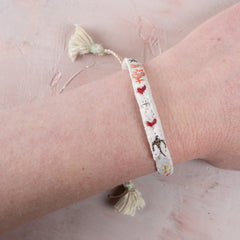 Antomoon Silk and Cotton Hand Embroidered Bracelet