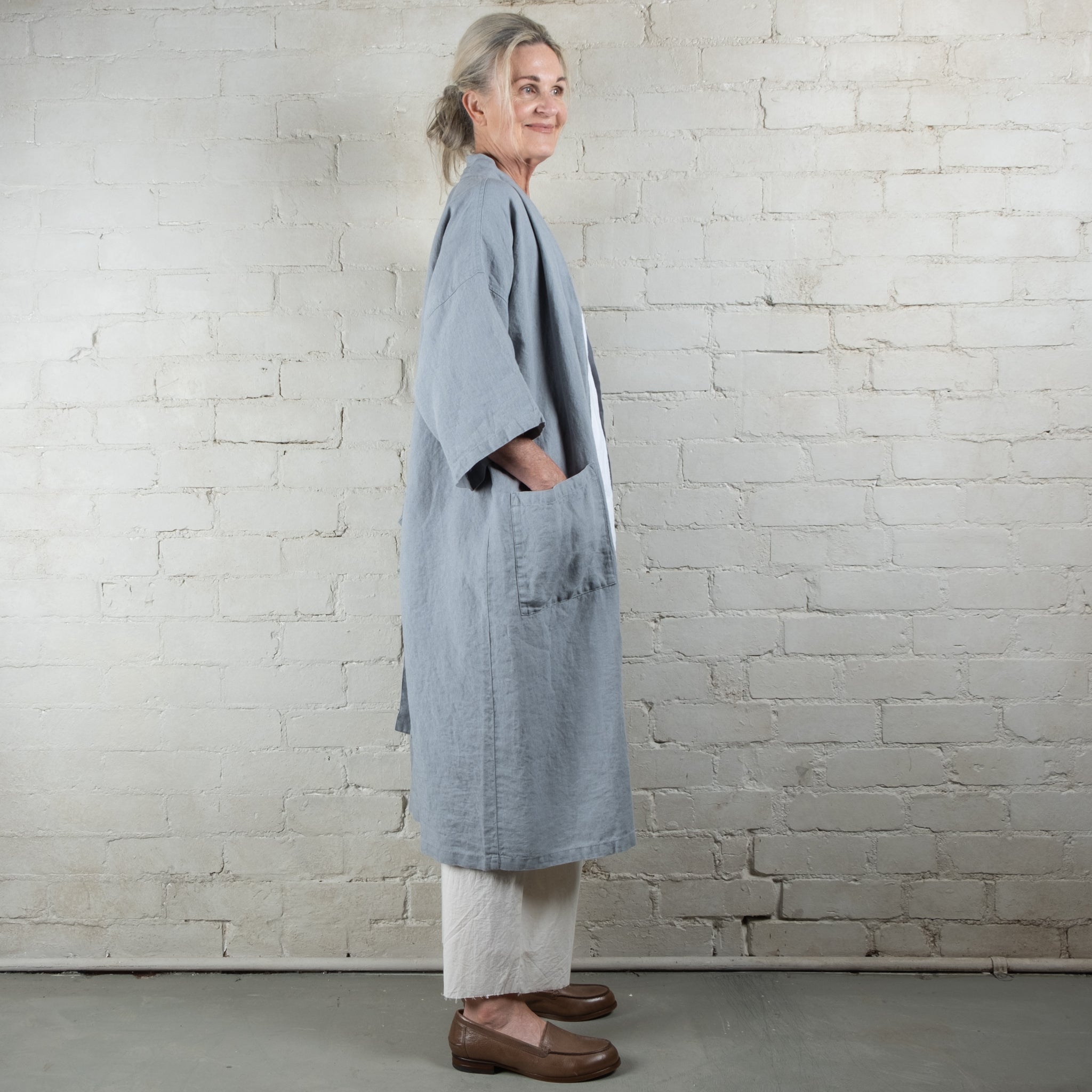 French Linen Robe